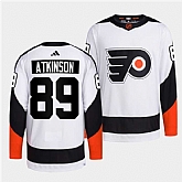 Men's Philadelphia Flyers #89 Cam Atkinson White 2022 Reverse Retro Stitched Jersey Dzhi,baseball caps,new era cap wholesale,wholesale hats